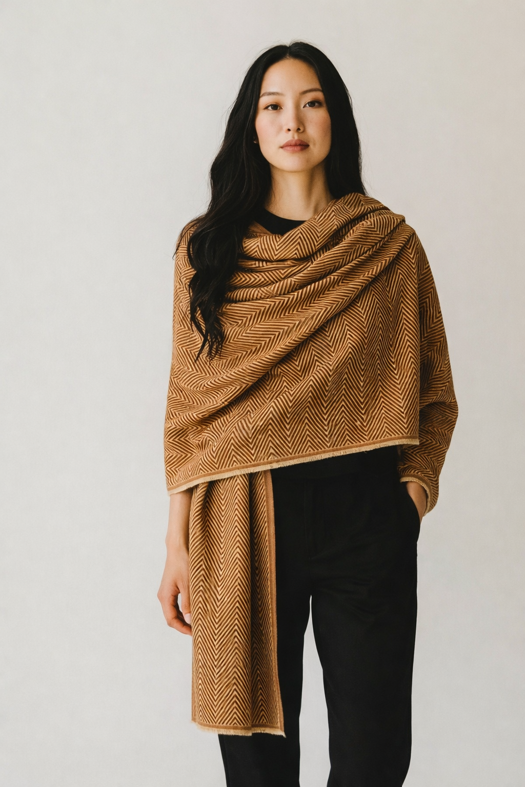 Julian Cashmere Oversized Scarf-More styles available