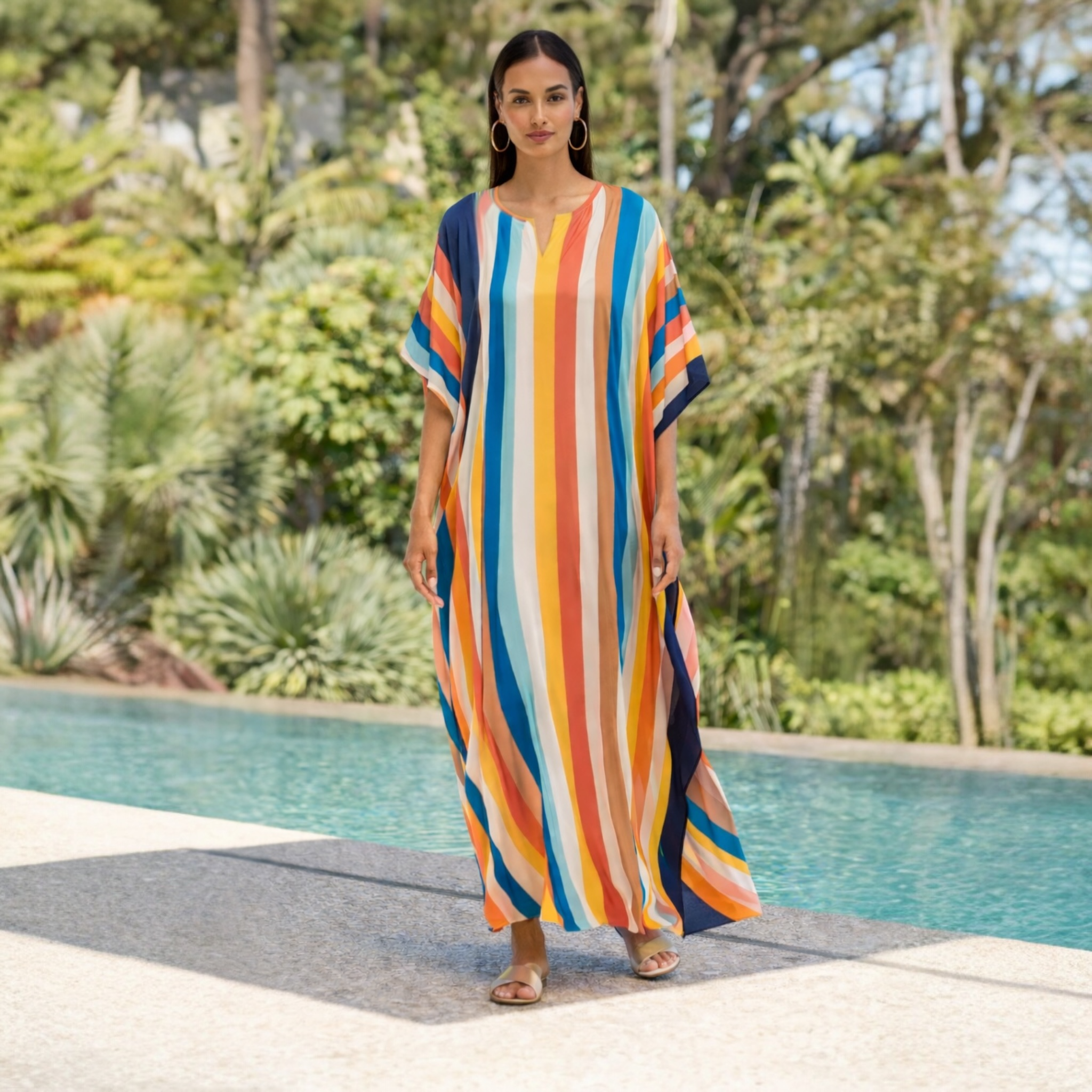 Tina Maya Kaftan Dress-Sizes Available -AU 16-26