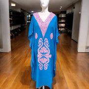 Mia Long Embroidered Cotton Kaftan