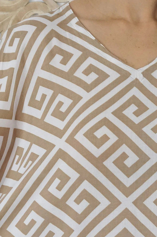 Taupe Maya Kaftan Dress one size fits AU 12-26