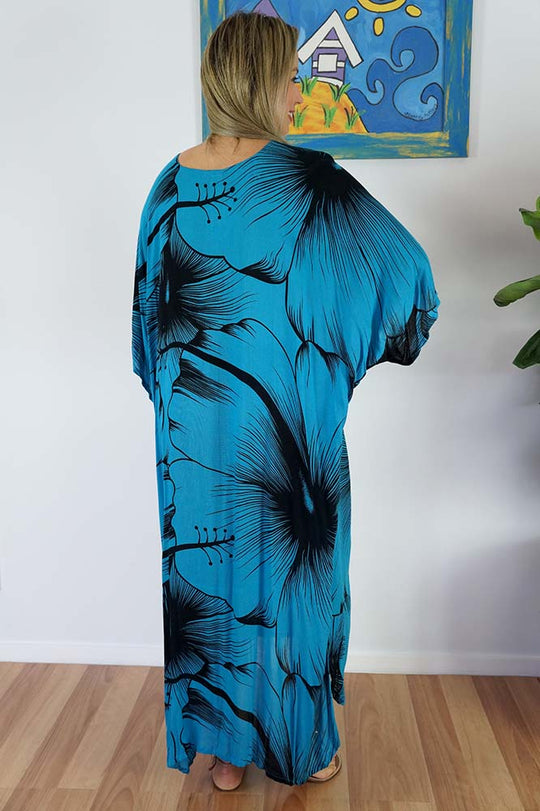 Rayon Maya Kaftan Dress One Size Fits All 16 to 26