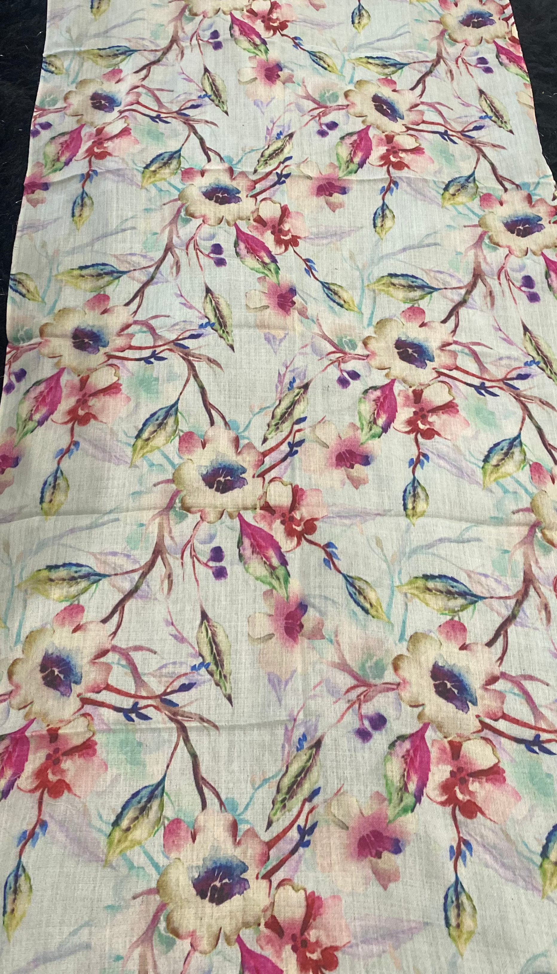 Cashmere Printed Wearable art Julian Ultralight Scarf-More Designs Available