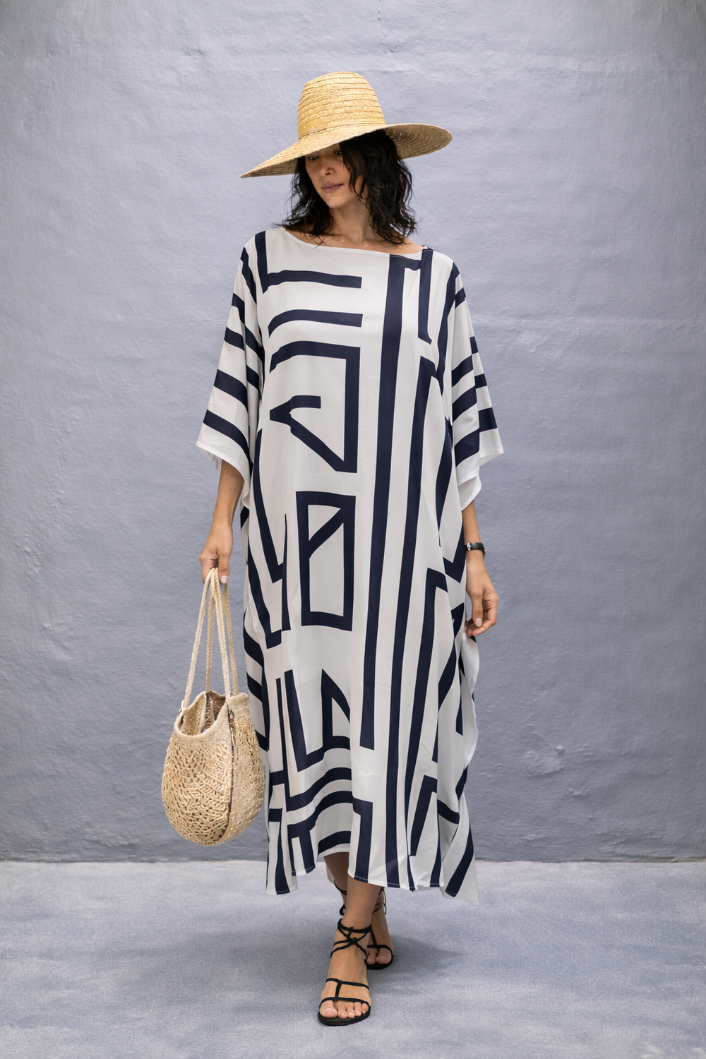 Maya Geo Kaftan Dress.Sizes Available AU 16-26