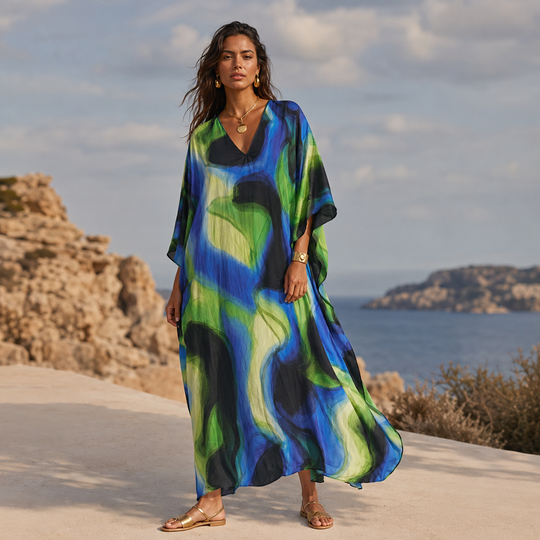 Maya Tropical Breezy Rayon Luxury-Sizes Available-AU 12-30