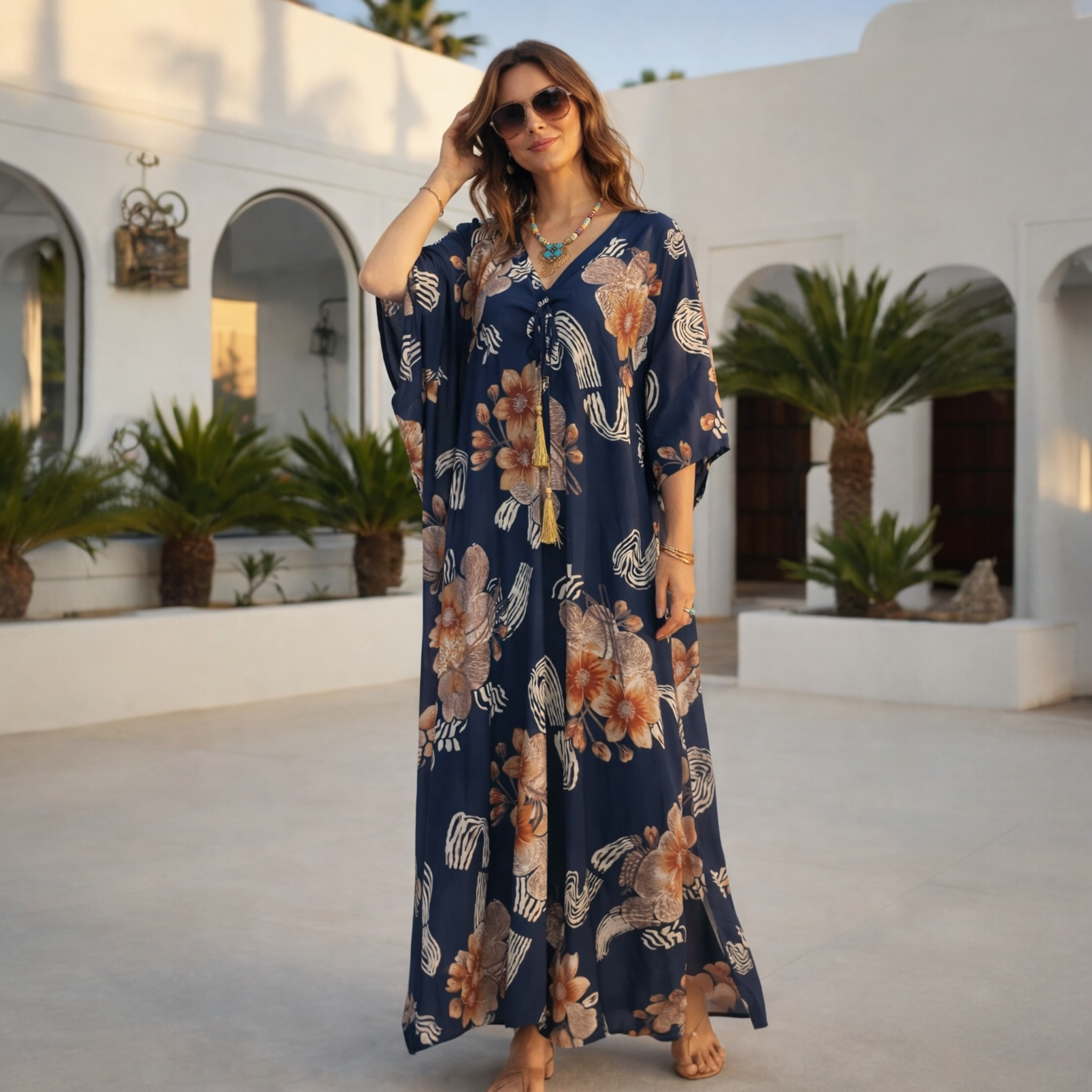 Maya SERA Bohemian Rayon kaftan - Sizes Available AU 16-30