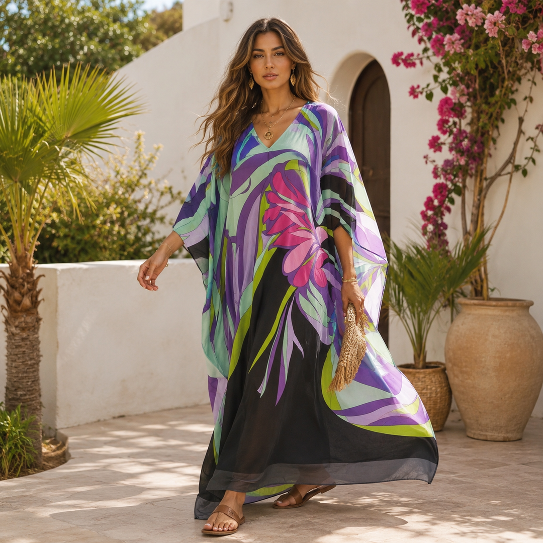 Maya Tropical Breezy Rayon Luxury-Aelema -Sizes Available-AU 12-30