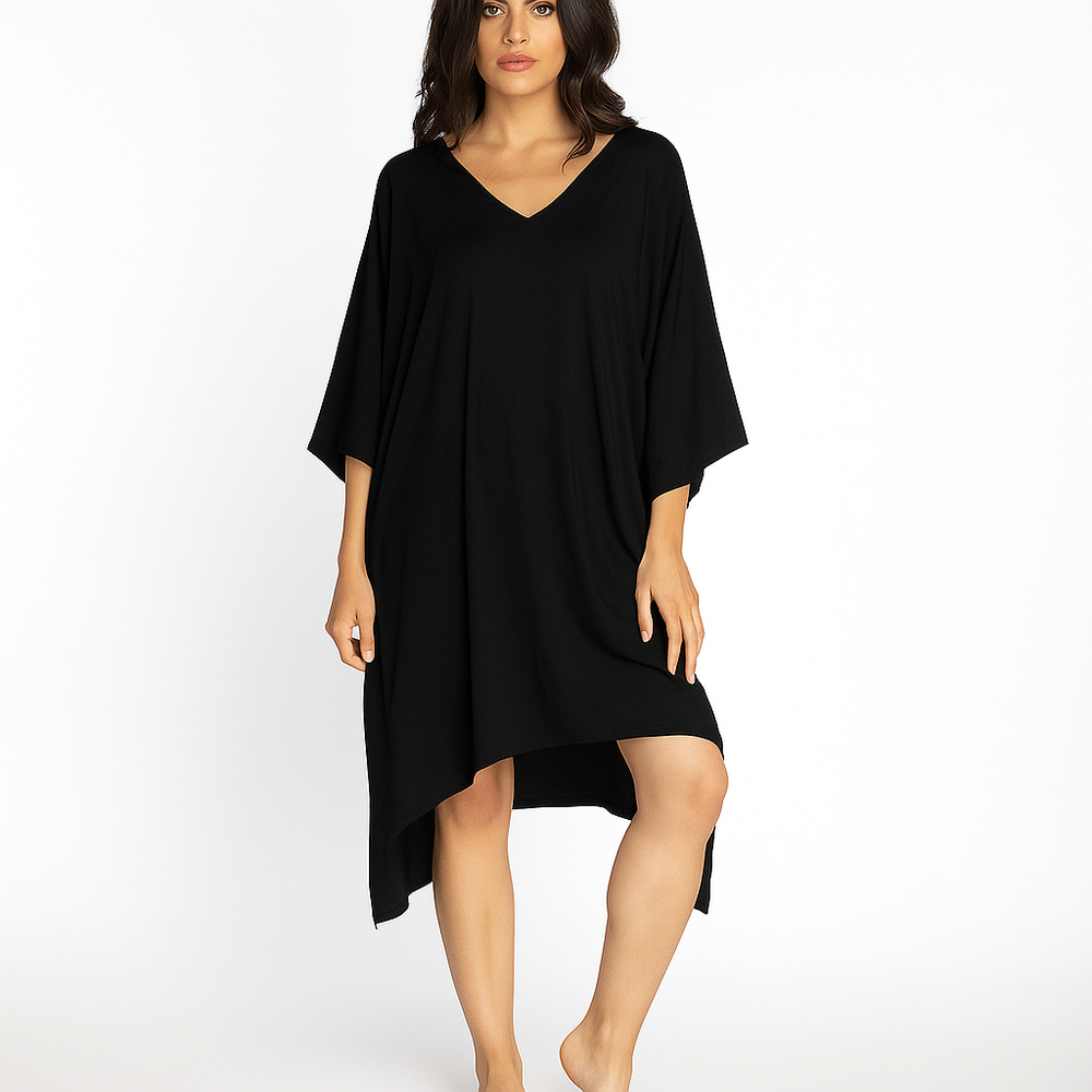 Maya Black Kaftan Tunic/ Top OFSA AU 12-22