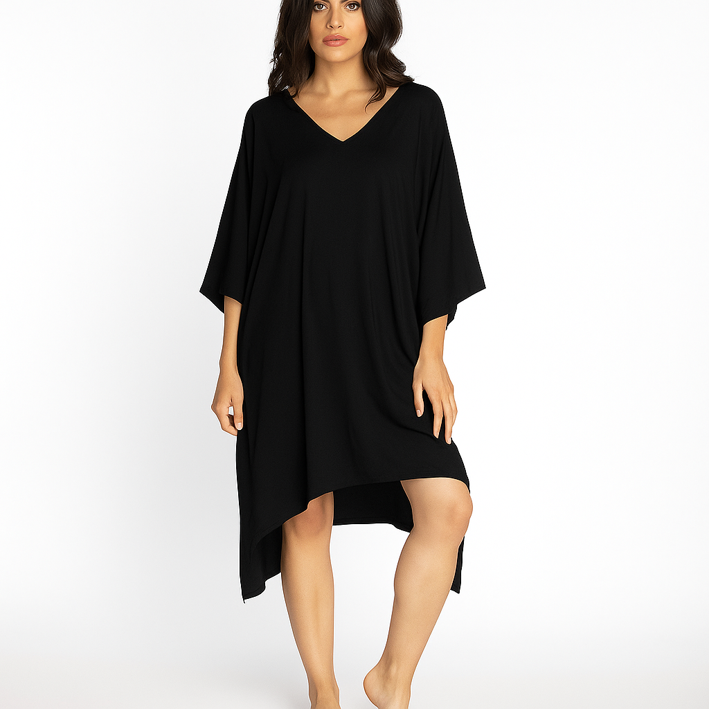 Maya Black Kaftan Tunic/ Top OFSA AU 12-22