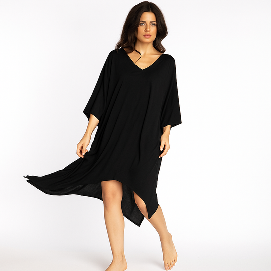 Maya Black Kaftan Tunic/ Top OFSA AU 12-22