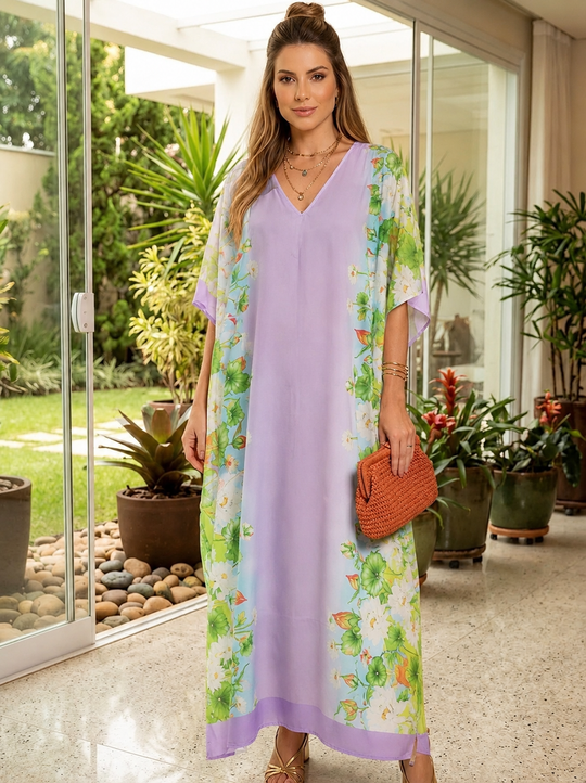 Maya Vivid Ochre Boho Kaftan Dress - Sizes Available AU 12-32