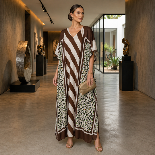 Maya Biasa Cotton Kaftan Dress - Sizes Available AU 12-30