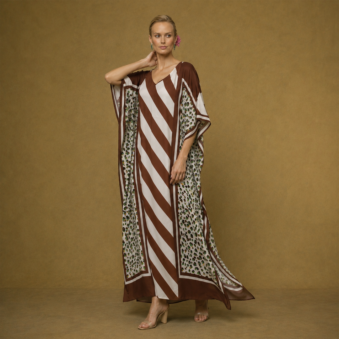 Maya Biasa Cotton Kaftan Dress - Sizes Available AU 12-30