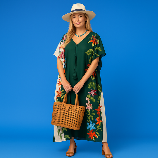 Maya Petite Bohemian kaftan-One Size AU 8-14