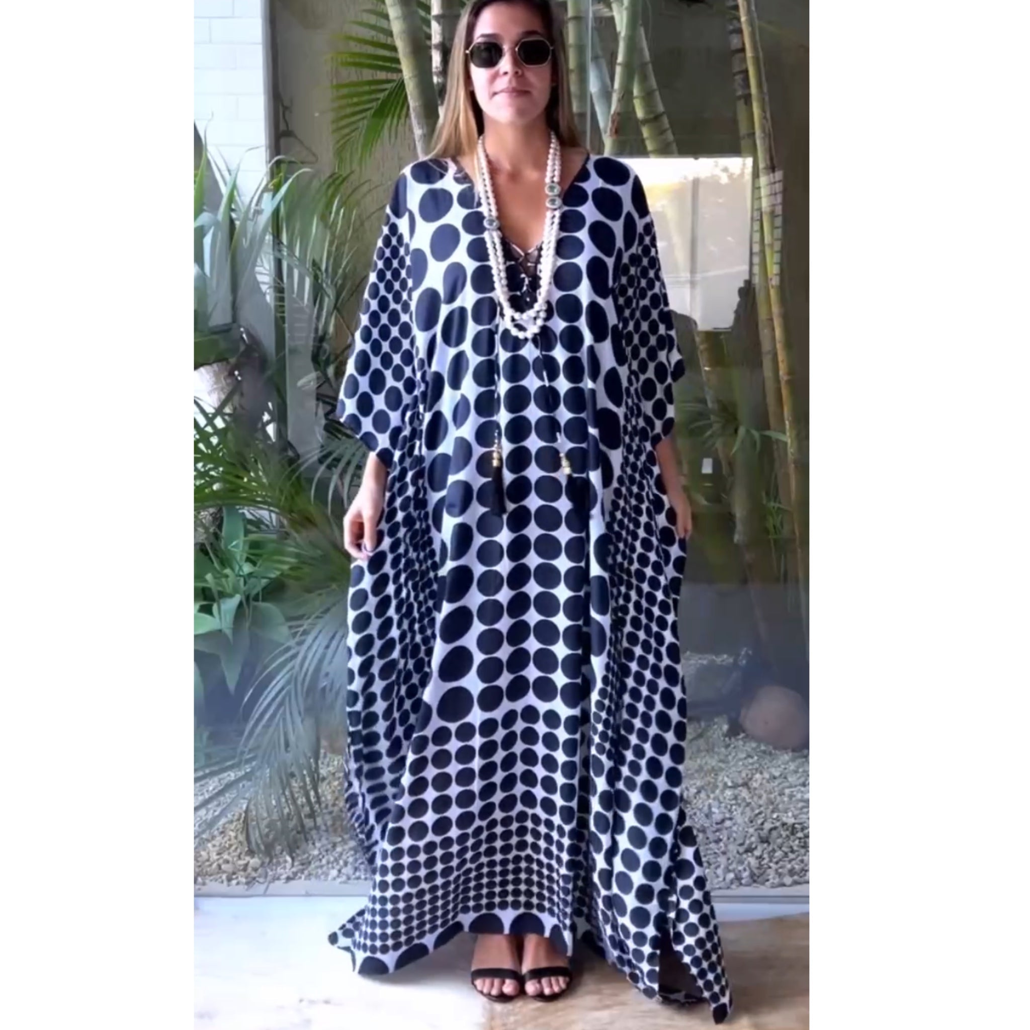 Coco Bella Silk Mix Front Tie Kaftan 12-20-More designs available