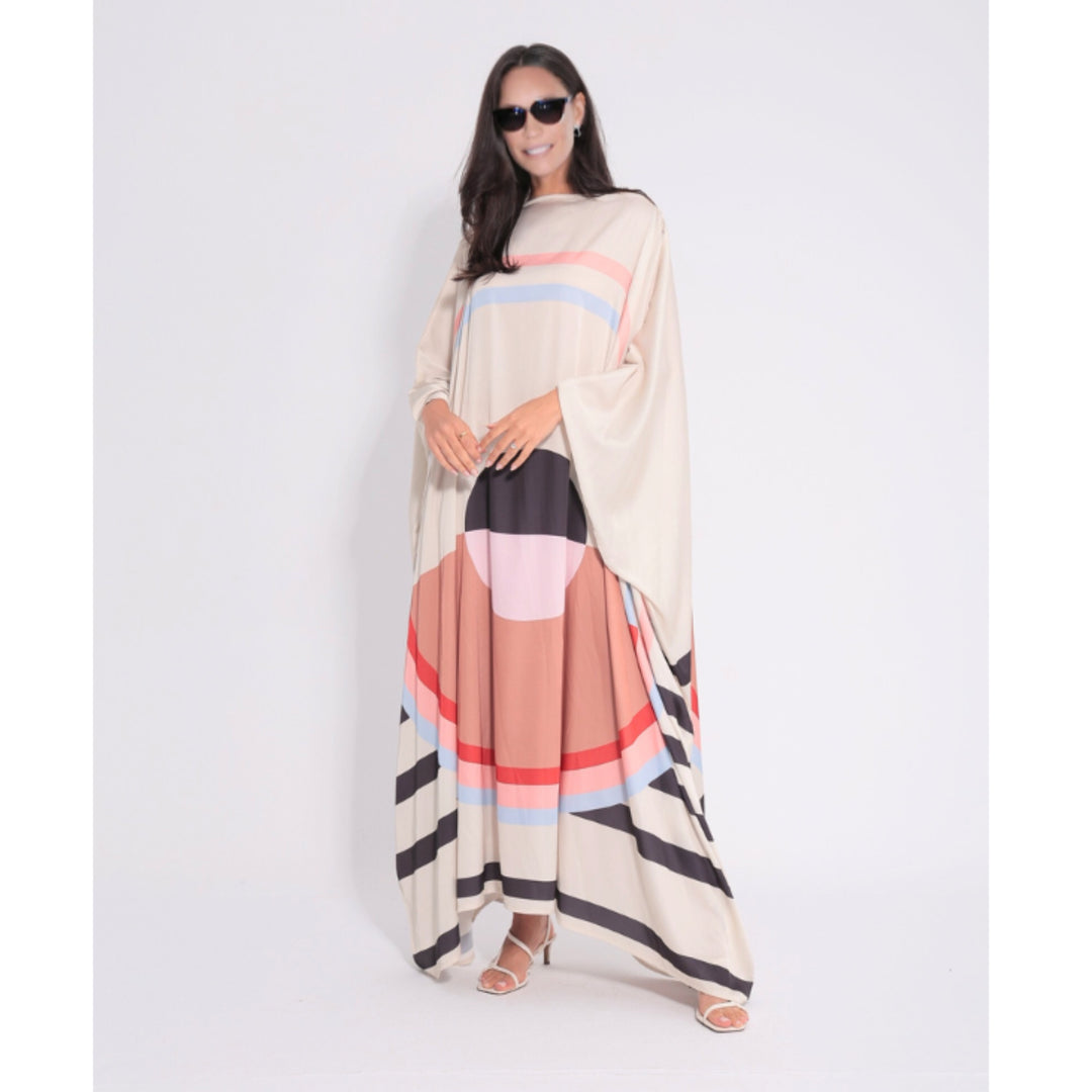 Geometric Prints MIDI  kaftan O/S AU 12-18