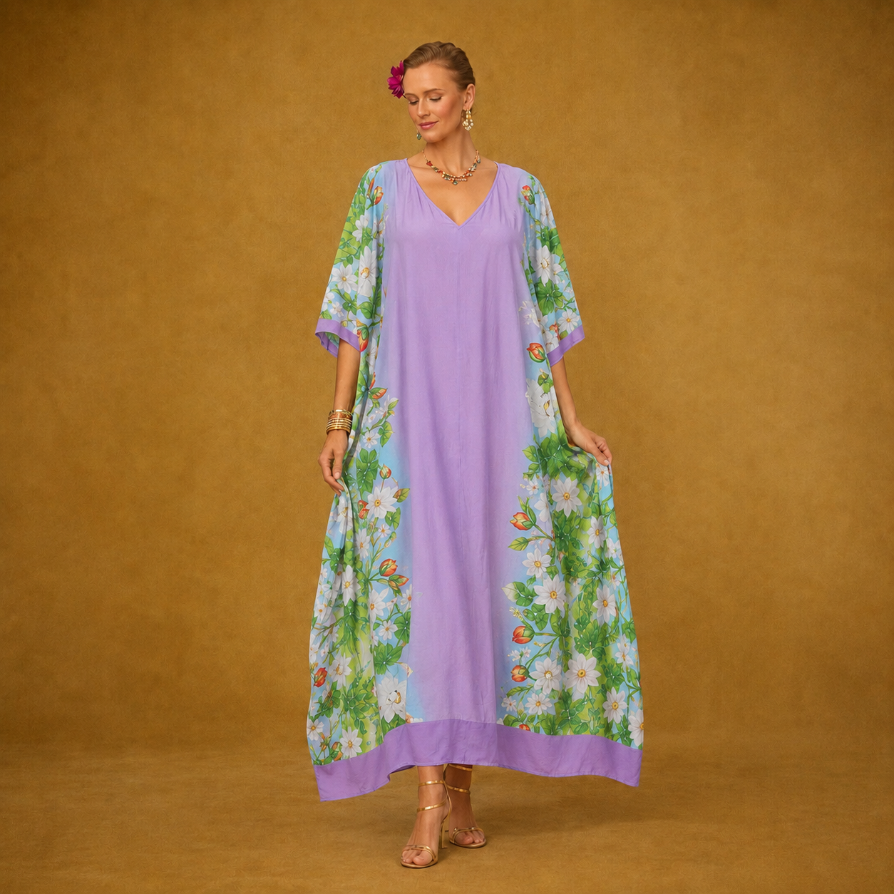 Maya  Tropical Luxury-Lilac Diva -Sizes Available-AU 12-30