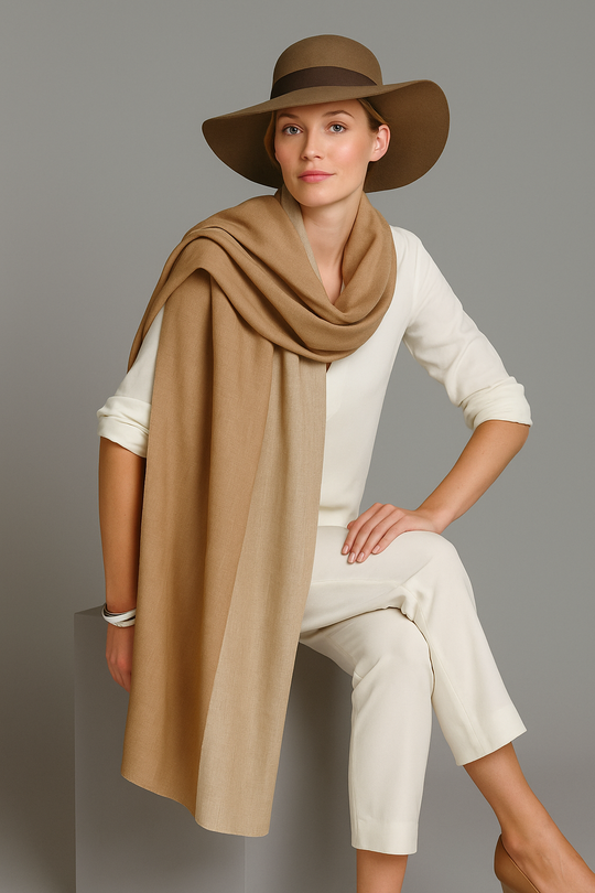 100% Cashmere Ombré Julian Wrap Shawl