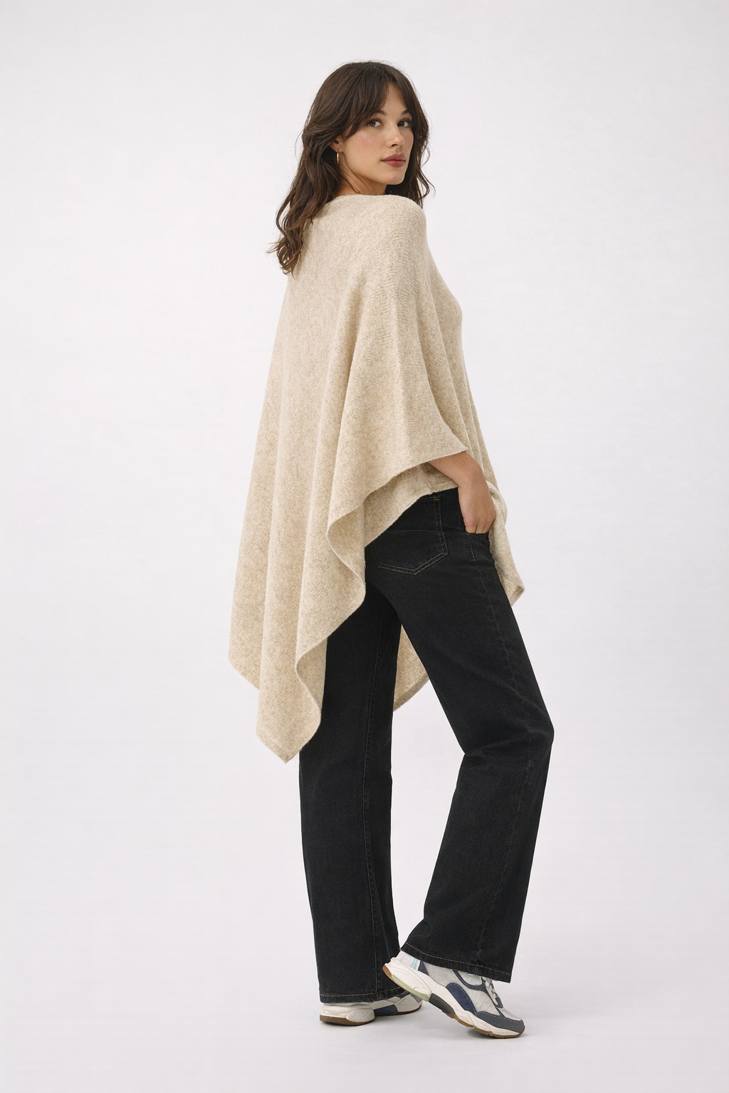 Julian Maya 100% Cashmere Oversized Poncho-More colours available