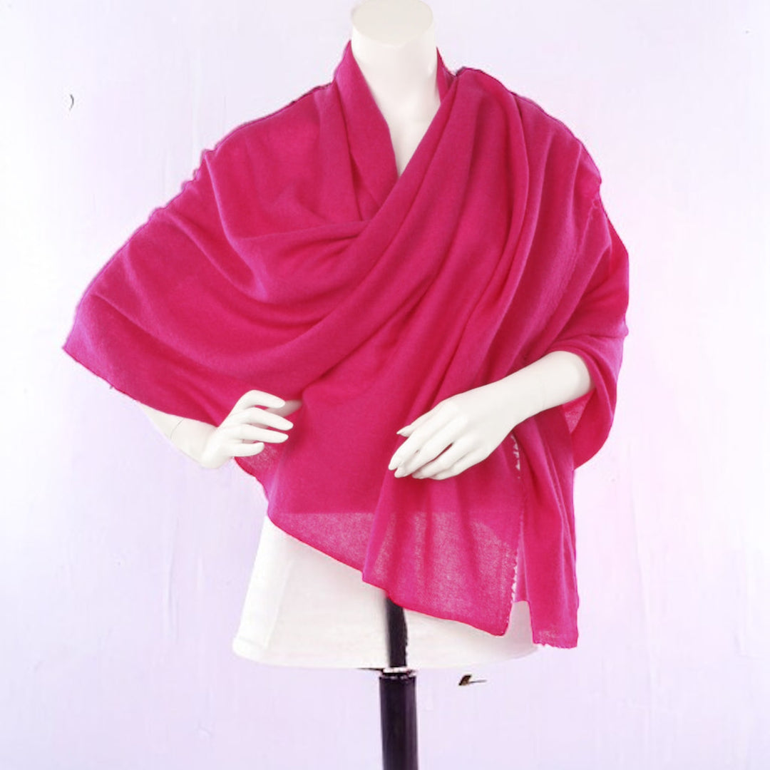 Julian Oversized handwoven pure cashmere scarf