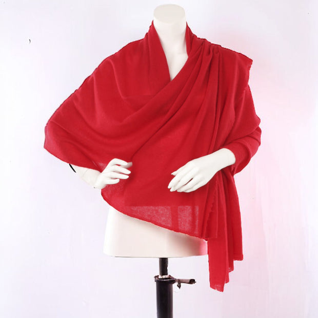 Julian Oversized handwoven pure cashmere scarf