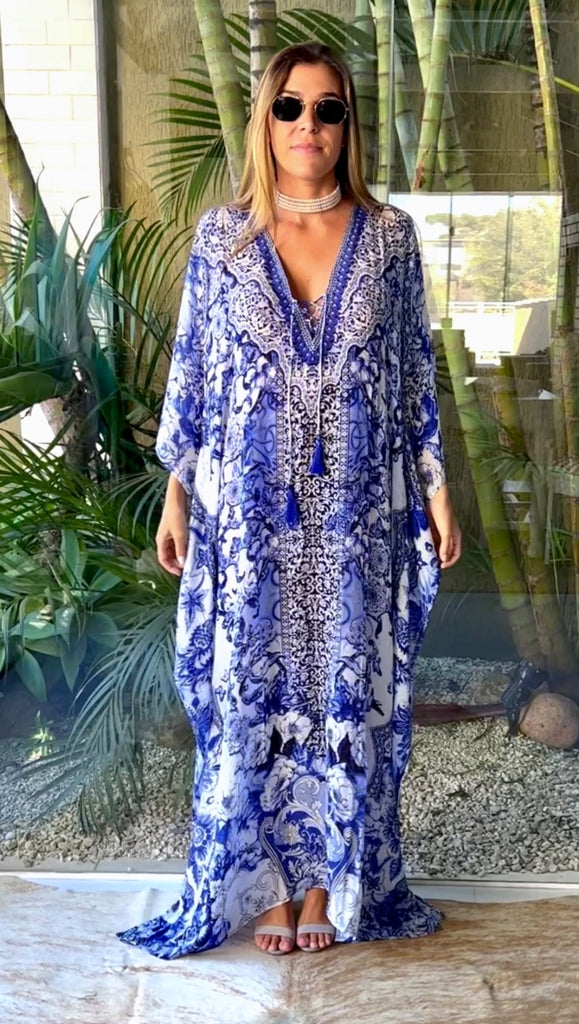 Rio’s Jenes  100% Silk Luxurious Coco Bella kaftan 12-20