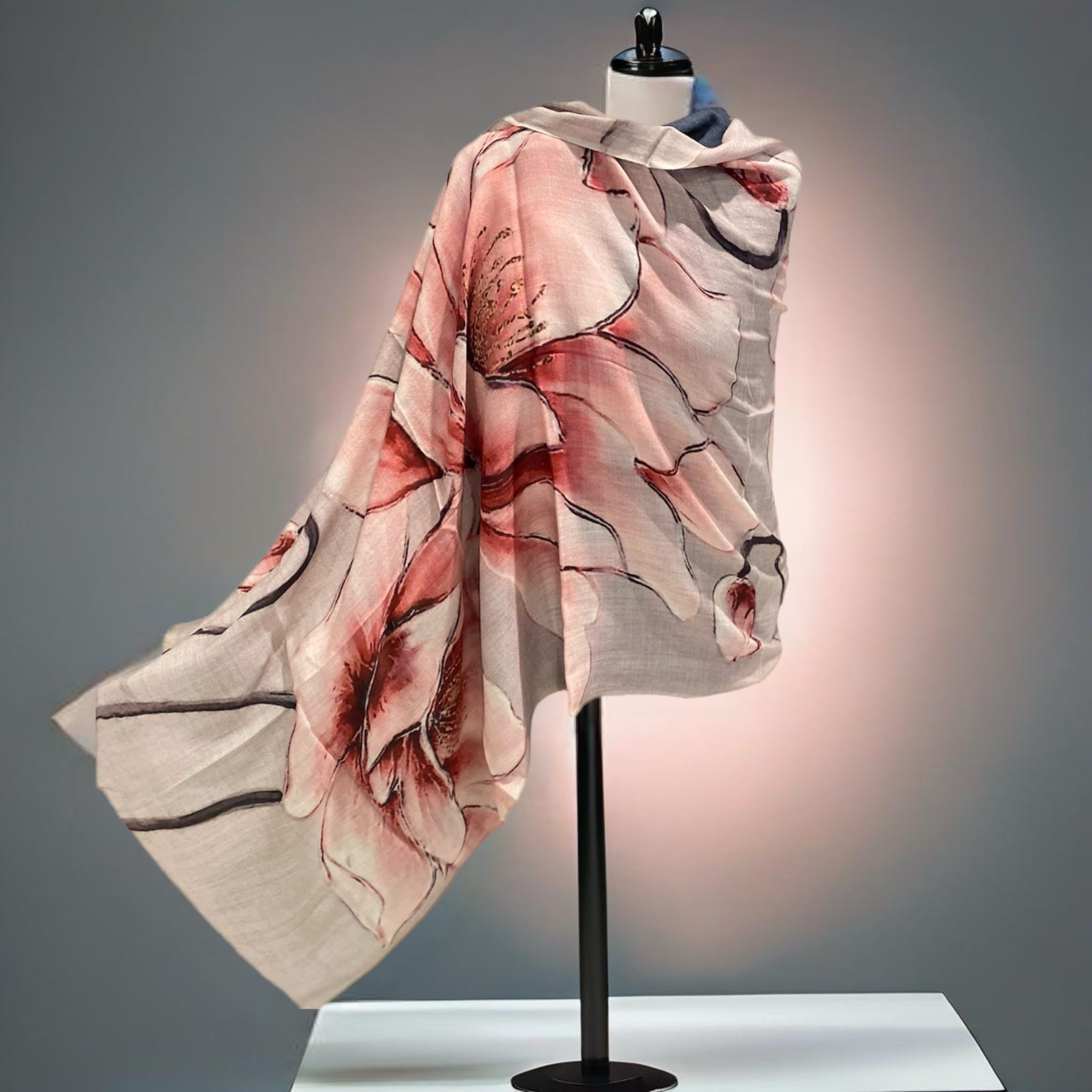 Wearable art 100% Cashmere Julian Scarf /Wrap
