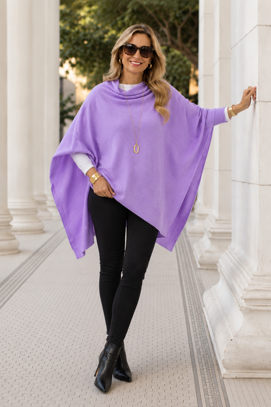 Mklane Julian Maya 100% Cashmere Oversized Poncho-10 colours available