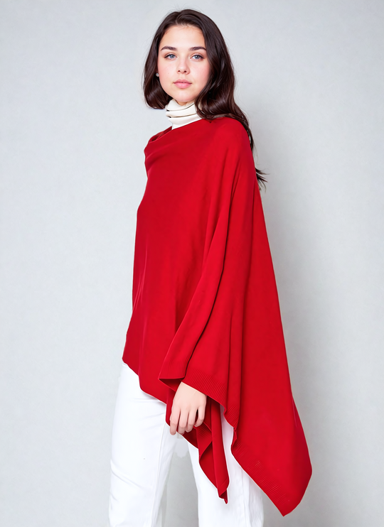 Women’s Pure Cashmere Oversized Julian Maya Poncho-More colours available
