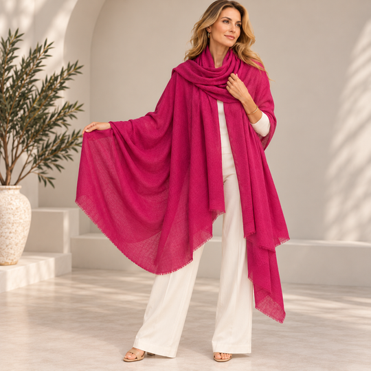 Imperial Julian handwoven pure Cashmere Travel Wrap-More Colours Available