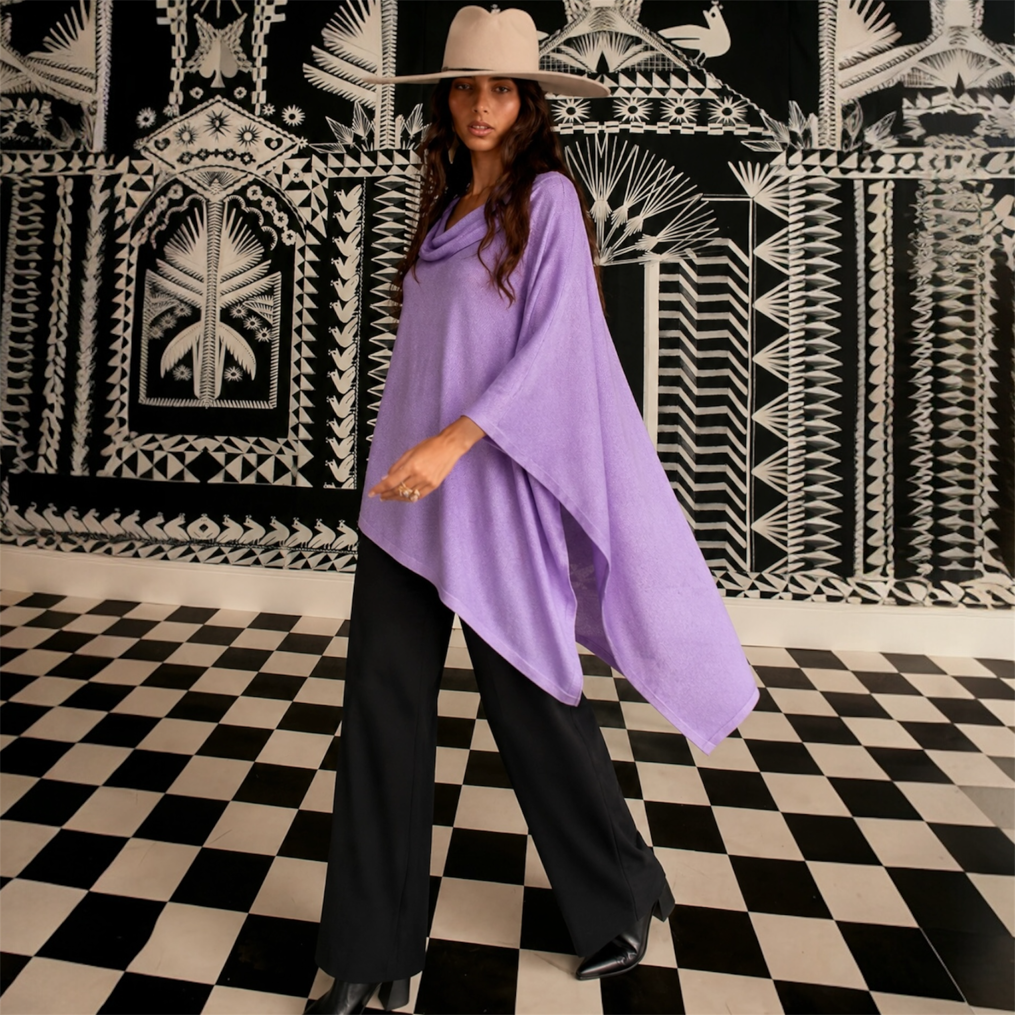 Mklane Julian Maya 100% Cashmere Oversized Poncho-10 colours available