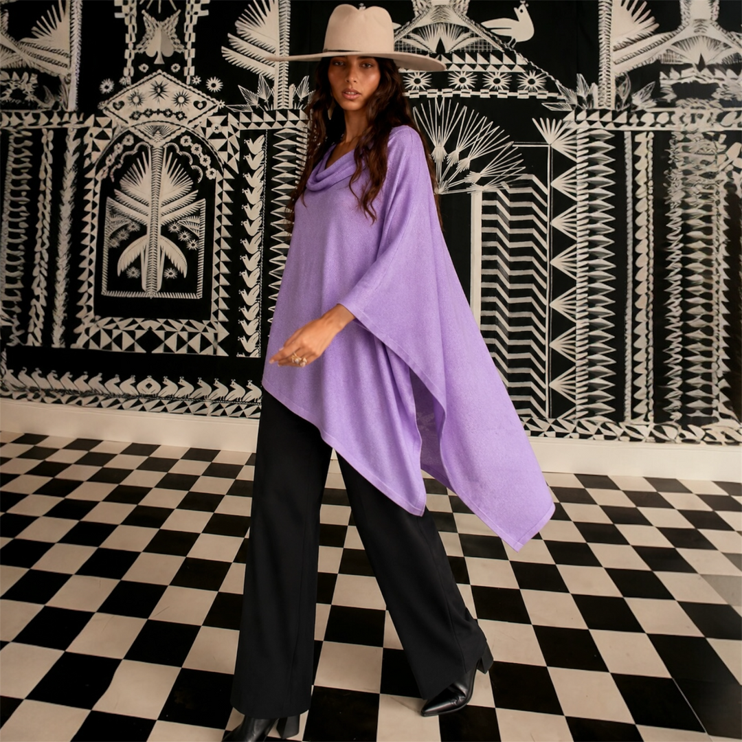 Mklane Julian Maya 100% Cashmere Oversized Poncho-10 colours available