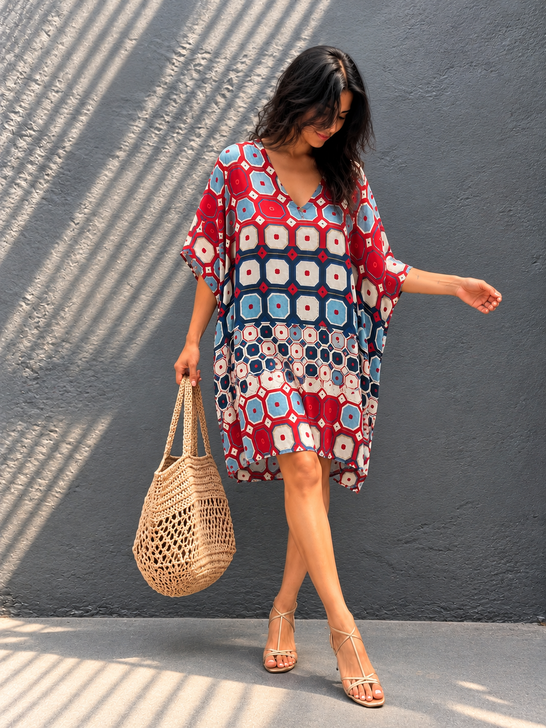 Maya Short Kaftan Top Tunic Sizes Available AU 14-30