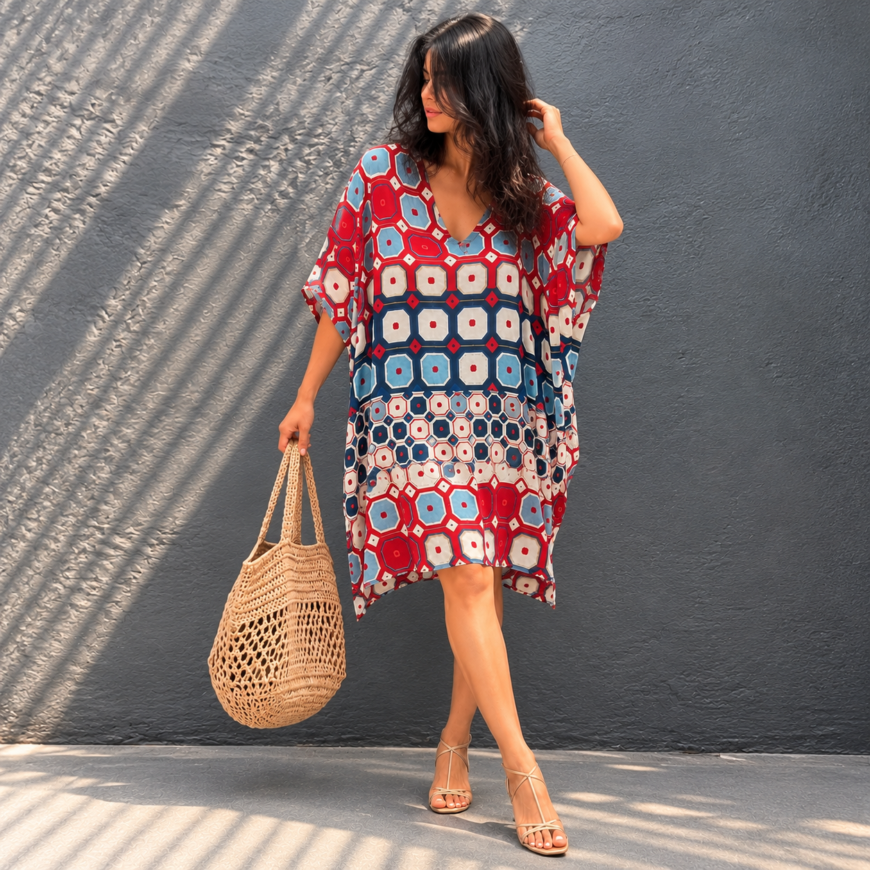Maya Short Kaftan Top Tunic Sizes Available AU 14-30