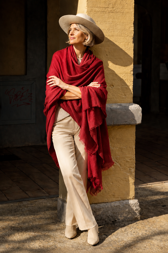Imperial Julian handwoven pure Cashmere Travel Wrap-More Colours Available