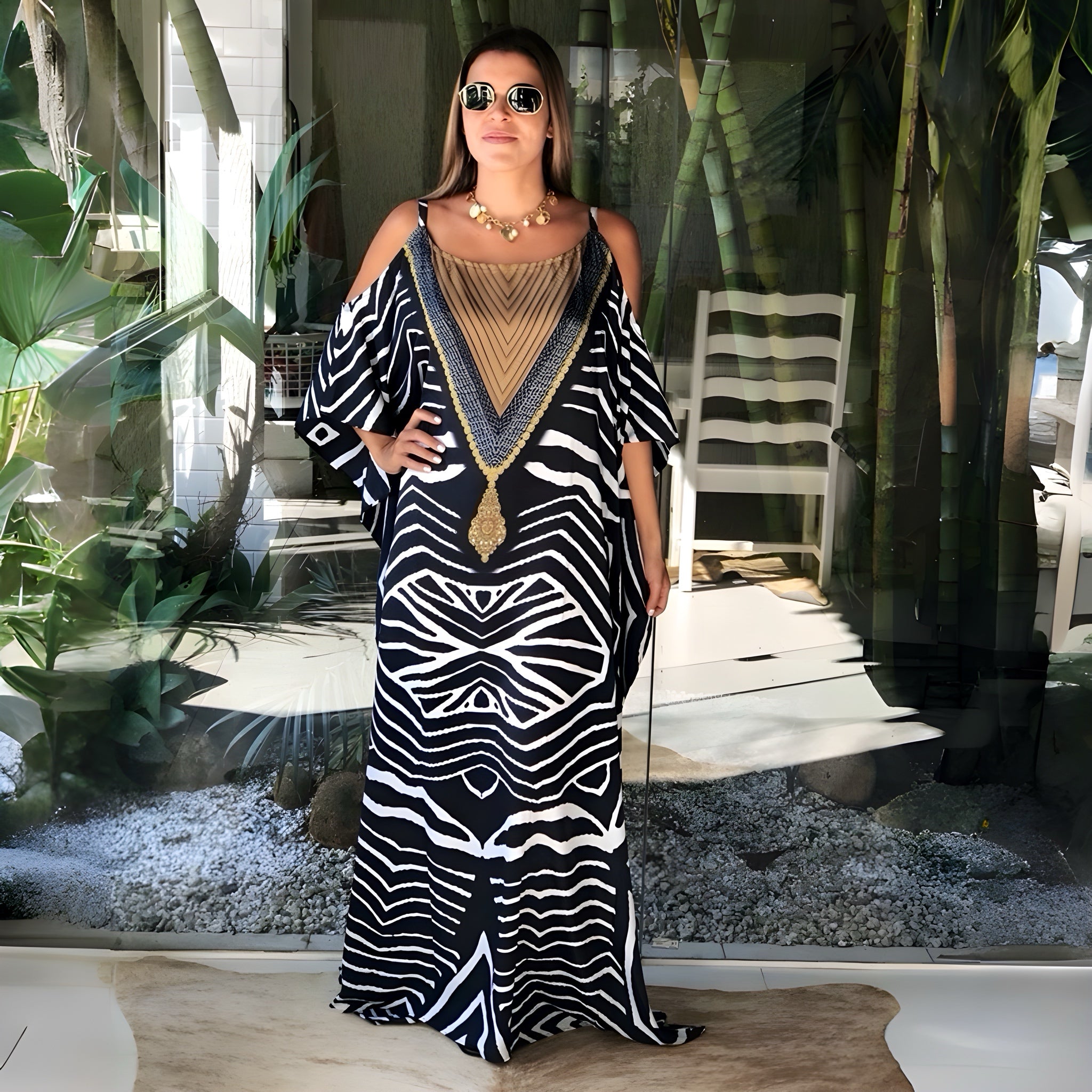 Coco Bella Ciaro Black kaftan 12-20