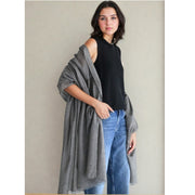 Julian Oversized handwoven pure cashmere scarf