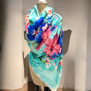 Floral Fantasy 100% Cashmere Julian Scarf /Wrap