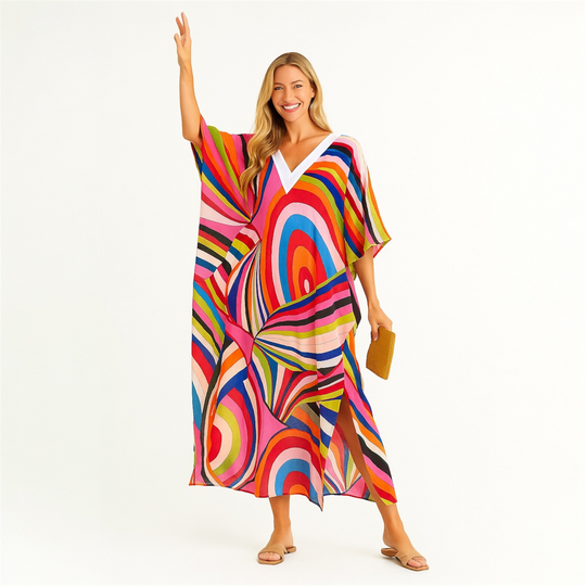 Colour splash Maya Kaftan OSFA 14-24