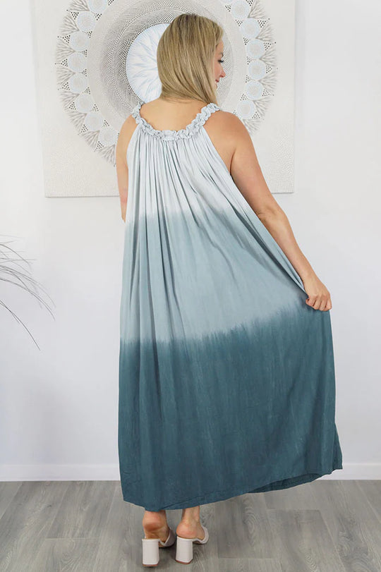 Mia Shrill Tropical Tie Dye Maxi Dress-AU 10-16