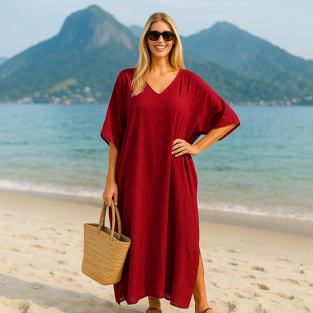 Burgundy Kaftan Dress Sizes Available AU 12-30