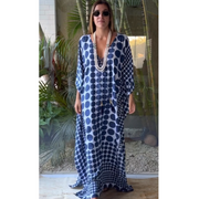 Blue Polka Dots Coco Bella Kaftan Resort Wear