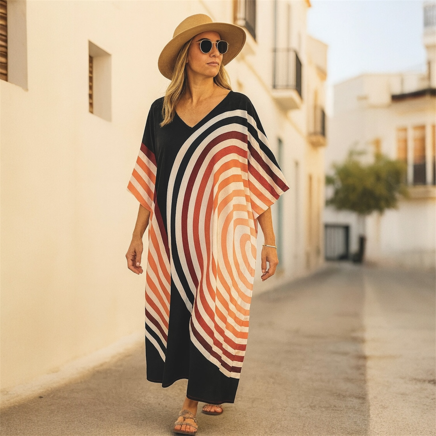 Ombré Boho Rayon Maya kaftan dress - Sizes Available AU 14-30