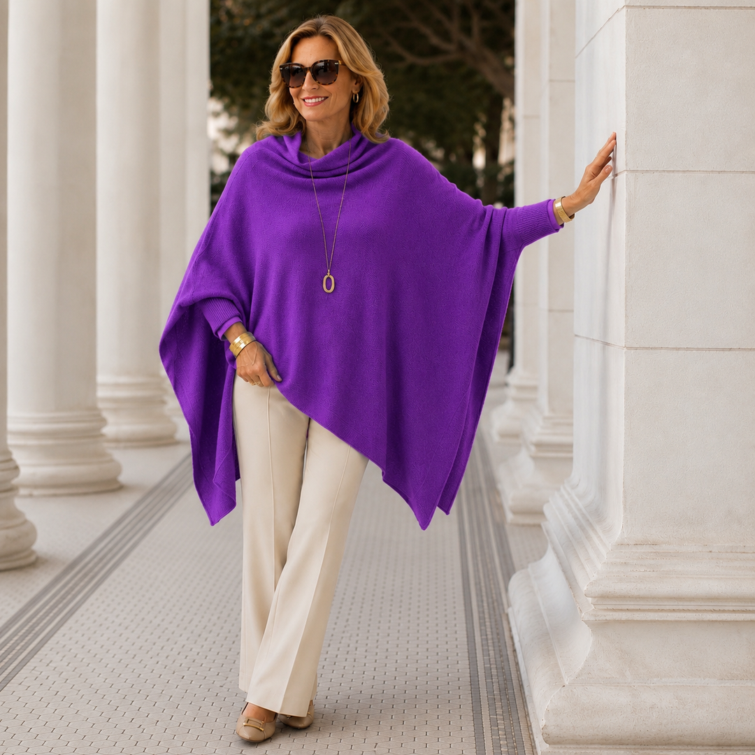 Mklane Pure Cashmere Oversized Julian Poncho