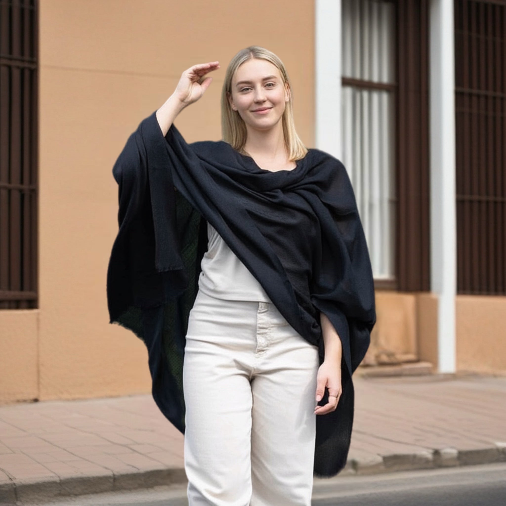 Julian 100% Ultra fine Pashmina cashmere Maya oversized scarf/ wrap/ shawl-More colours available