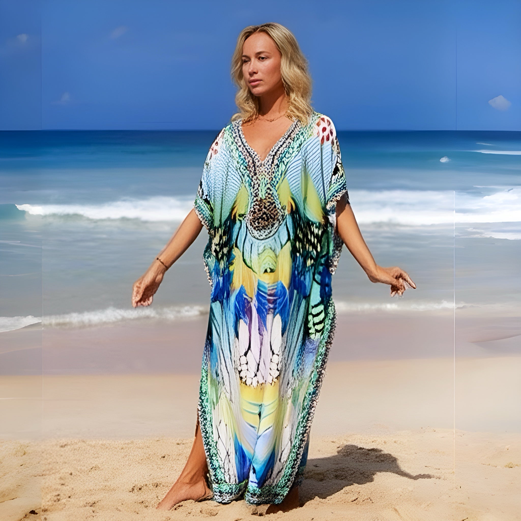 Maya Tropical Cool Breezy Kaftan -  AU 8-22