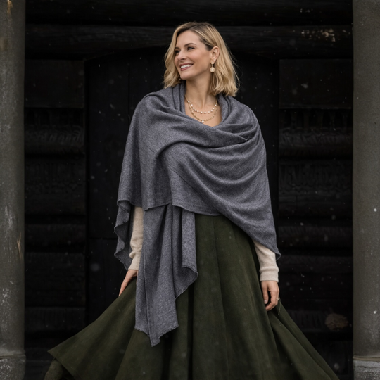 Imperial Julian handwoven pure Cashmere Travel Wrap-More Colours Available
