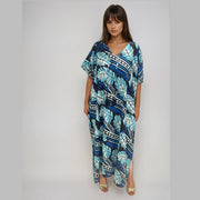 Tropical Maya Cotton Rayon Kaftan. AU 8-30