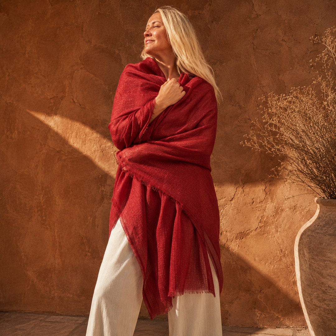 Imperial Julian handwoven pure Cashmere Travel Wrap-More Colours Available