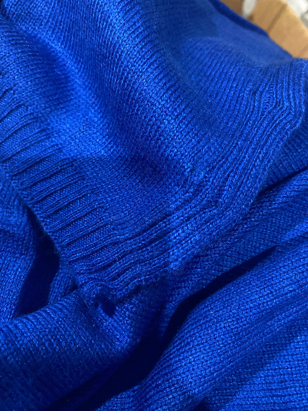 Julian 100% Cashmere Knitted Extra large Travel Wrap/Shawl-Royal Blue