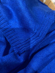 Julian 100% Pashmina Cashmere Extra large Travel Wrap/Shawl-Royal Blue